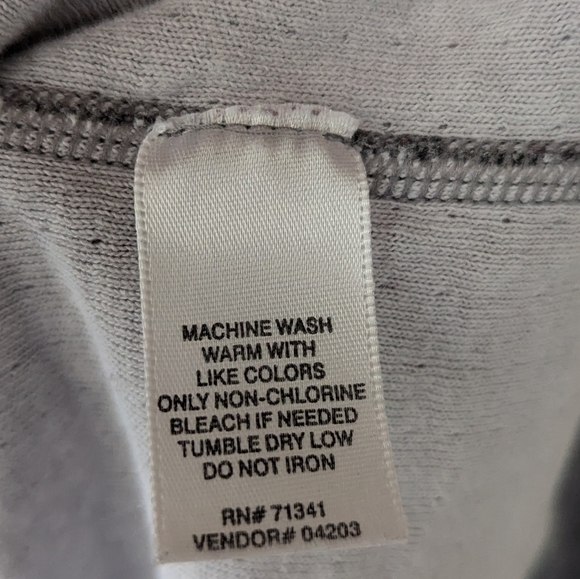 L.L. Bean Two-Layer River Drivers Shirt Long Sleeve Henley Gray XL Wool - Picture 5 of 6